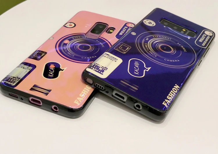 Модные Blu-Ray лазерные чехлы для телефонов Samsung Galaxy S9 S10 Plus чехол Note 8 9 защитный |