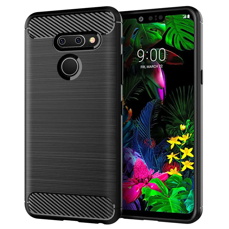 Для LG G8 чехол ThinQ силиконовая прочная Броня мягкая задняя крышка для матовый