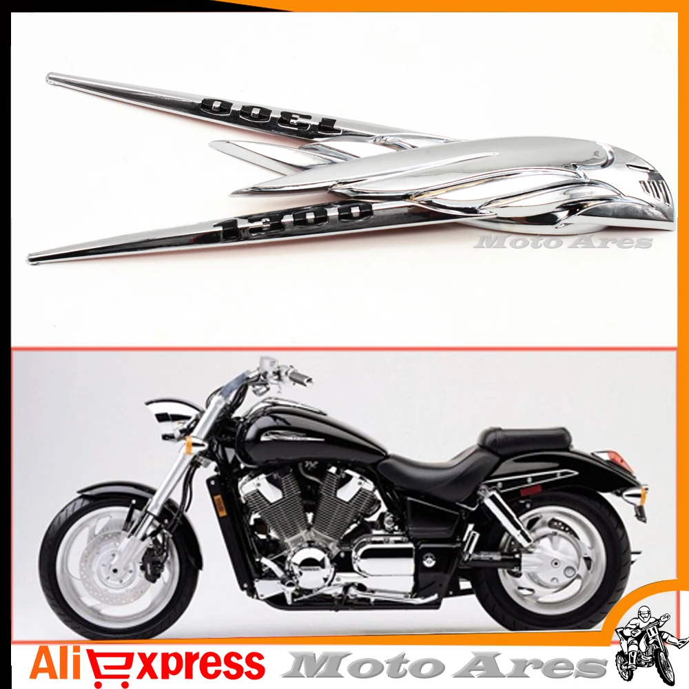 Хромированный АБС-пластик 3D Эмблема для бензобака значок наклейка Honda VTX 1300 VTX1300 C R