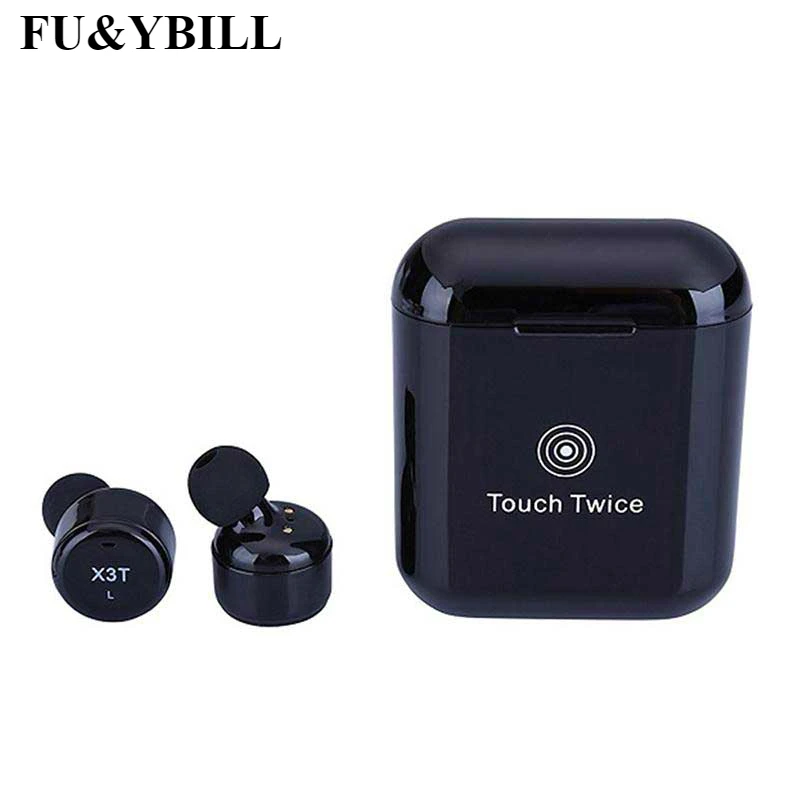 Фу и Ybill Новый X3T сенсорный Управление True Беспроводной Bluetooth наушники мини