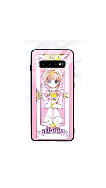 Многоцветный Для samsung S10 Plus S10E Sakura Card Captor закаленное стекло мультфильм аниме силиконовый чехол для samsung galaxy S9/S8 Plus Note 8 9 - Цвет: Многоцветный