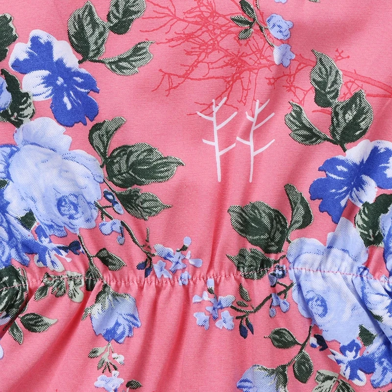 Летняя детская одежда детский цветочный комбинезон для маленьких девочек
