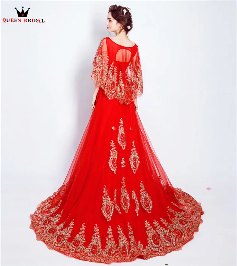 A-line Sequin Tulle Beaded Lace Crystal Red Luxury Long Evening Dresses Prom Party Dress Gowns Robe De Soiree NT42M | Свадьбы и
