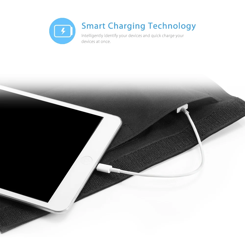 GBtiger 65 Вт Sunpower солнечное зарядное устройство Dual USB Выходы портативная панель