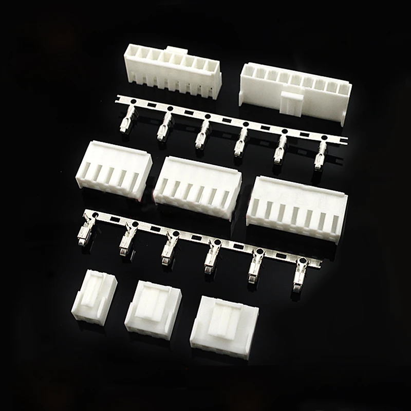 

20 шт.-100 шт. VH3.96 мм, гнездо для отверстий в пластиковом корпусе, держатель для проводов из зеленой меди, шаг 3,96 мм, Длина VH, длина клемм