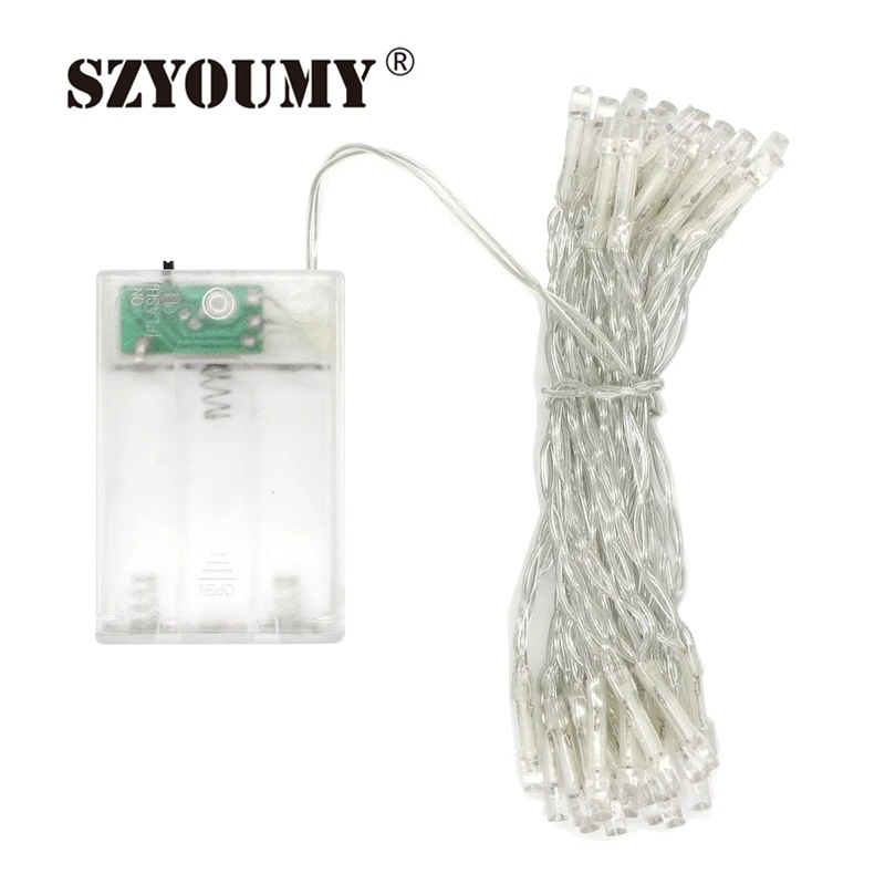 SZYOUMY 4 м 40 светодиодов мини светодиодная гирлянда сказочные огни лампа AA на