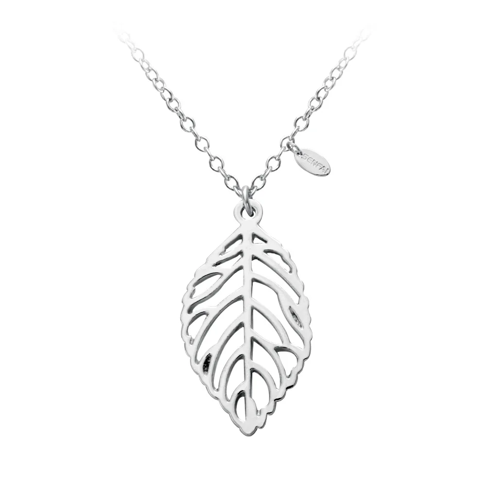 

New trending popular Stainless steel leaf necklace for best friends