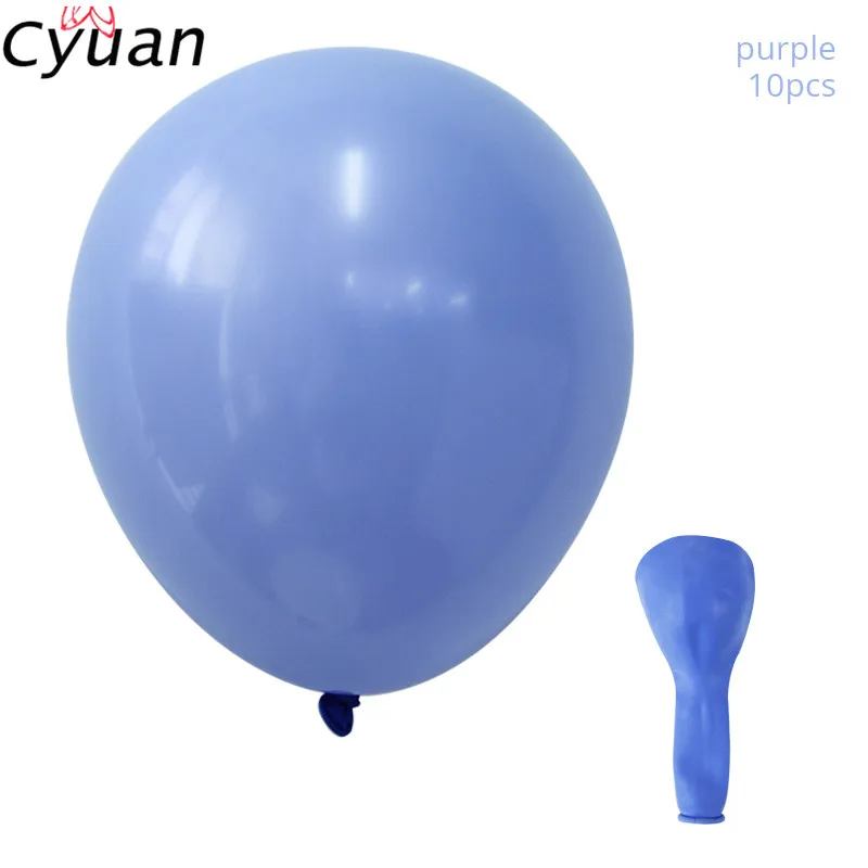 Cyuan 12/36 дюймов Макарон Пастель воздушных шаров из латекса, День рождения сувениры в виде воздушного шарика в стиле детского дня рождения вечерние Надувное свадебное украшение - Цвет: Purple