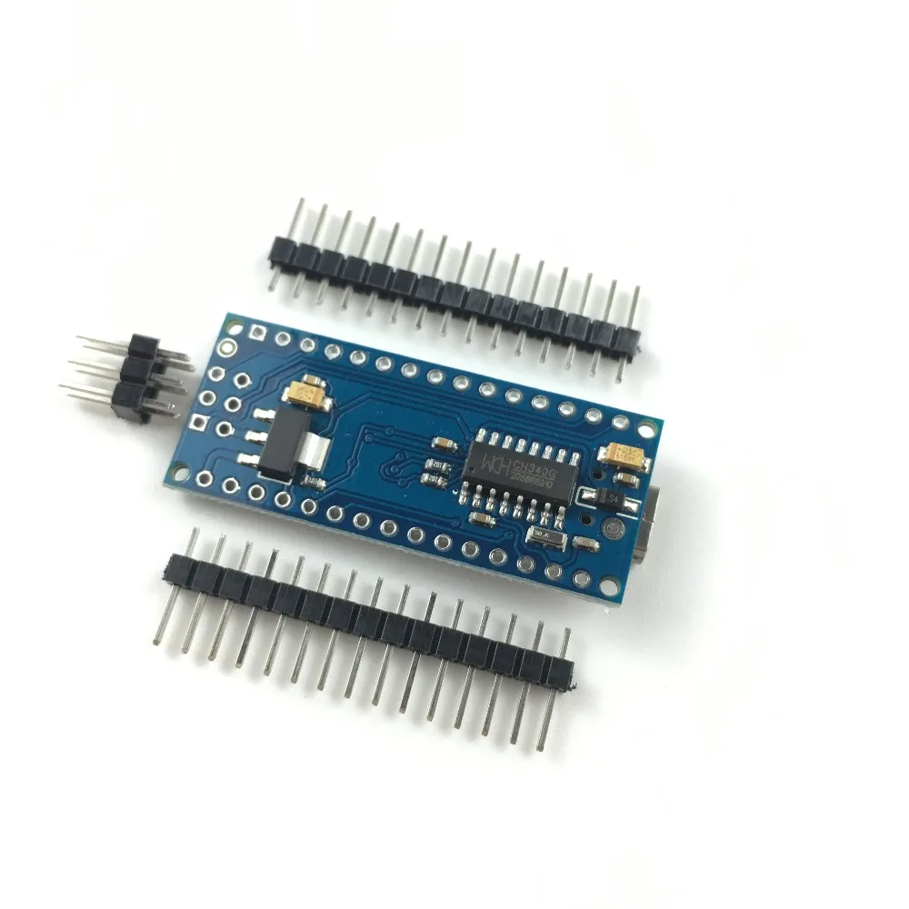 100 шт./лот Nano 3,0 контроллер совместимый для arduino nano CH340 USB драйвер не припаян Atmega328P контроллер для Arduino