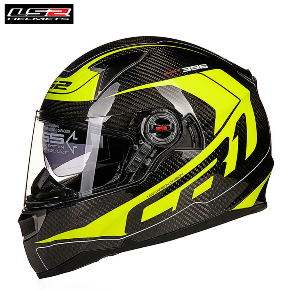 LS2 гонки из углеродного волокна полный лицо мотоциклетный шлем Casco Capacete мото