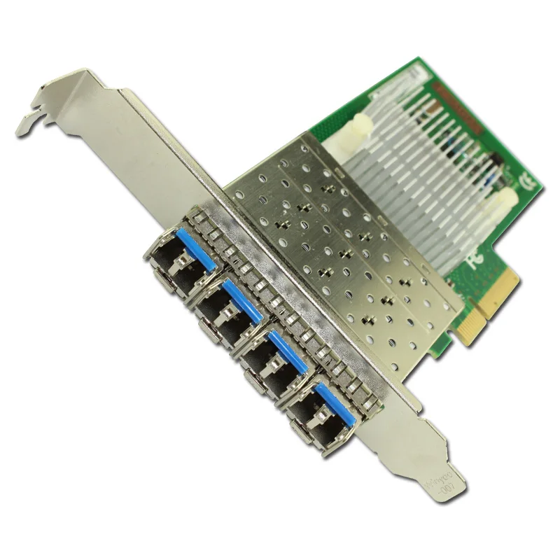 Winyao WYI350LX4 PCI-E X4 четырехъядерный Порт Gigabit Ethernet Lan волоконно-Серверная сетевая