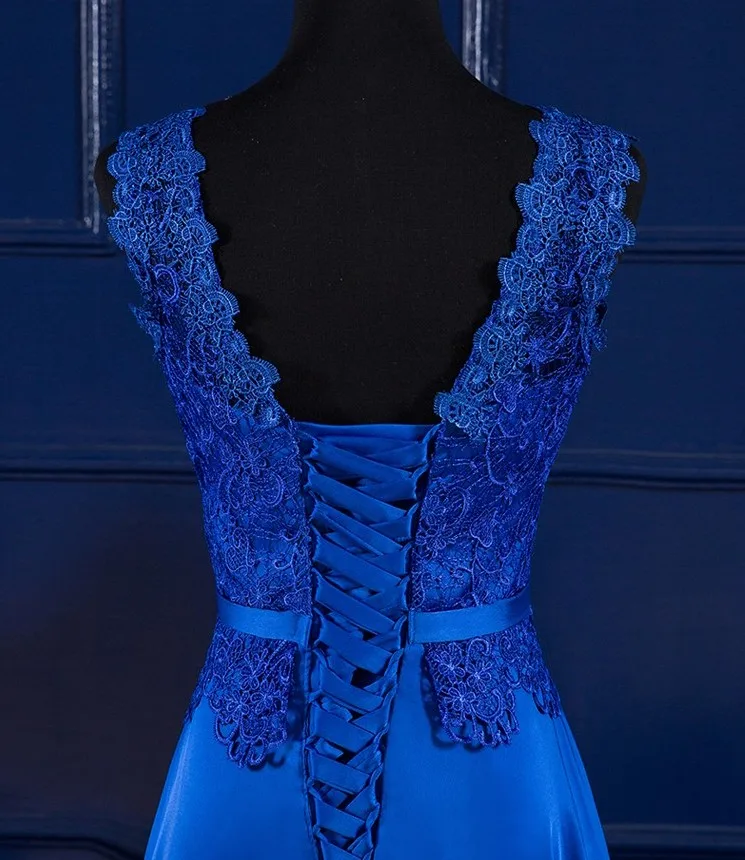 Женское атласное длинное вечернее платье robe de soriee Элегантное с глубоким вырезом