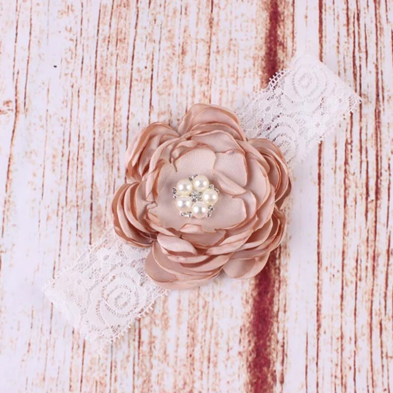 Новорожденный сверкающие стразы повязка на голову для детей бандана шифон