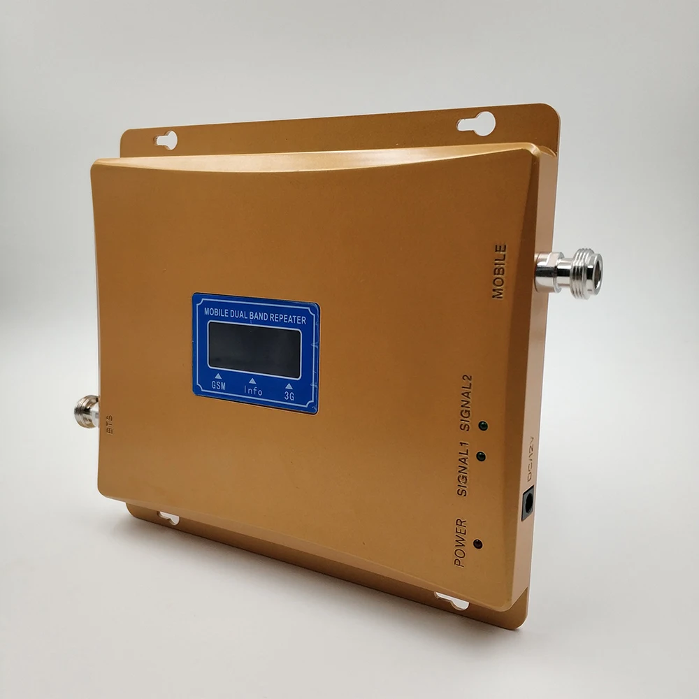 Усилитель сигнала сотовой связи с ЖК дисплеем 65 дБ GSM 900 UMTS 2100 2G МГц 3G WCDMA