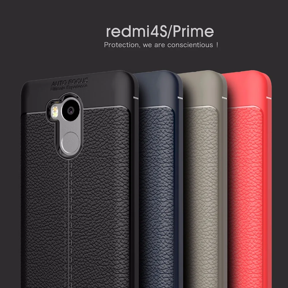 Для Xiaomi Redmi 4 Премьер Pro Чехол Мода личи кожа шаблон задняя крышка для 4S телефон