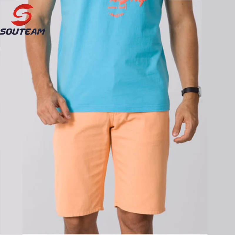 SOUTEAM бренд Пляжные шорты для Для мужчин Бег Шорты хлопок Спортивные одноцветное