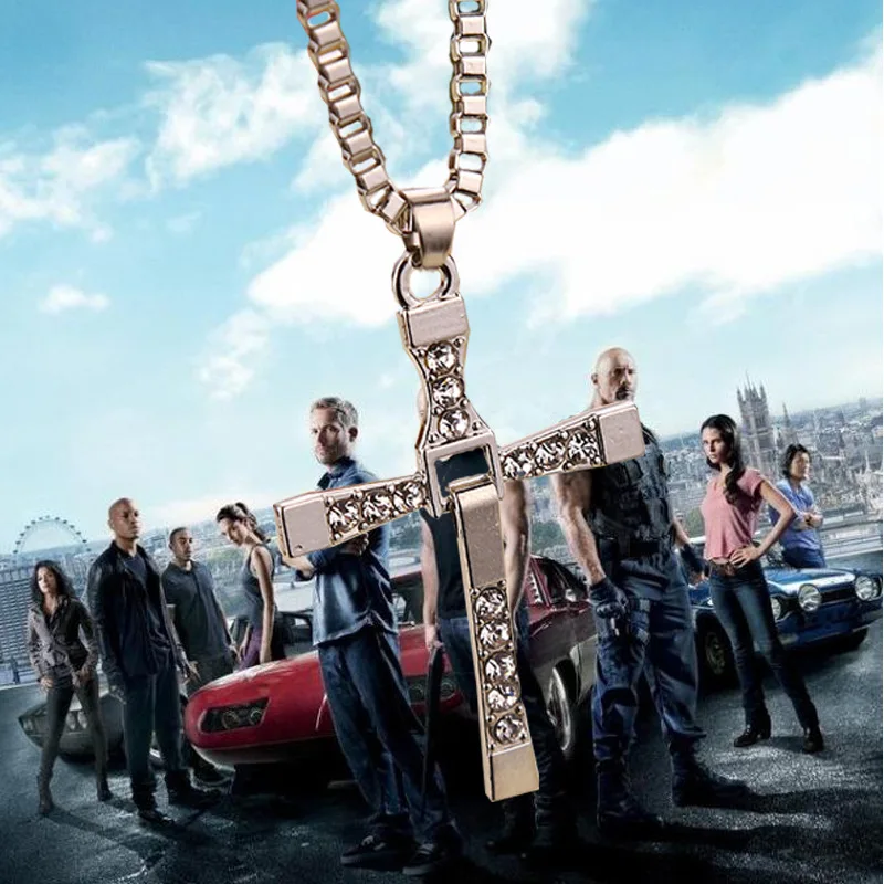 Мужское ожерелье с крестом Форсажа Торетто модное из фильма оптовая продажа|jewelry