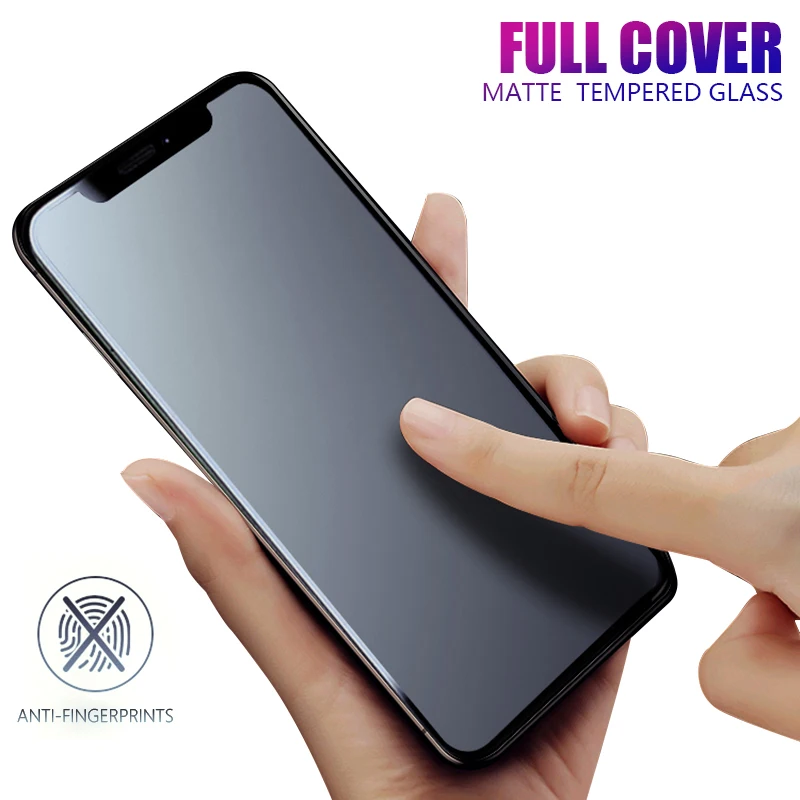 Полное покрытие матовое стекло для iphone 12 11 pro max Защитная пленка экрана закаленное