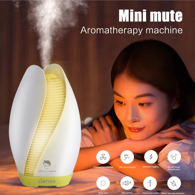 2019 Drop Shpping White 18PCS Simple Modern Aromatherapy Machine Ultrasonic Air Humidifier Creative Mini Living Room Dry | Бытовая