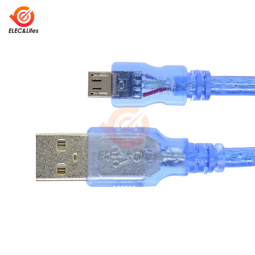 USB-кабель 30 см для R3/Nano XBEE /MEGA2560/Leonardo/Pro micro/DUE Line Голубой высокое качество тип A USB/Mini