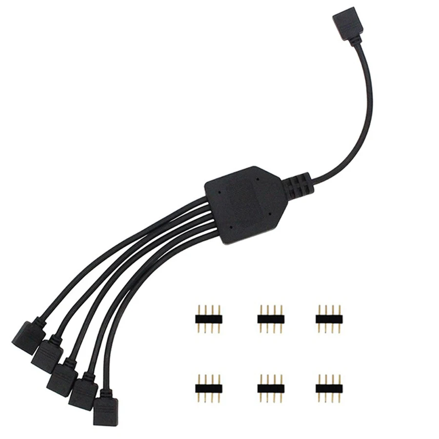 4-контактный RGB-разъем для ленты от 1 до 2 3 4 5 светодиодов разделенный