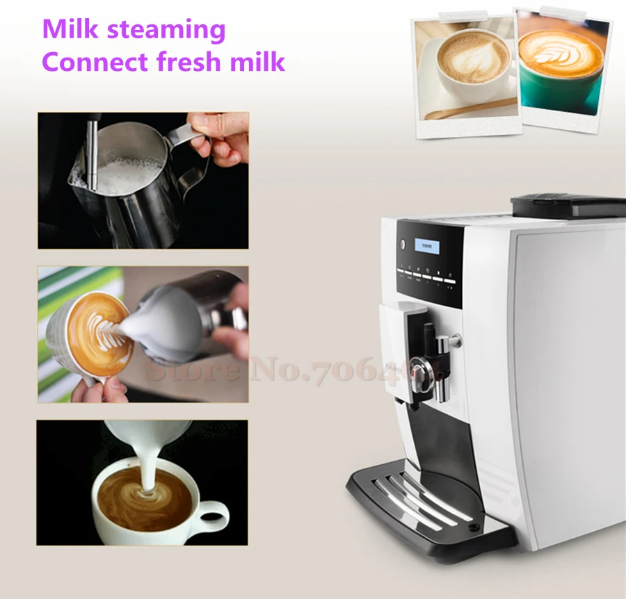 Автоматическая кофемашина для приготовления капучино 15 бар с ЖК экраном|bar sink and