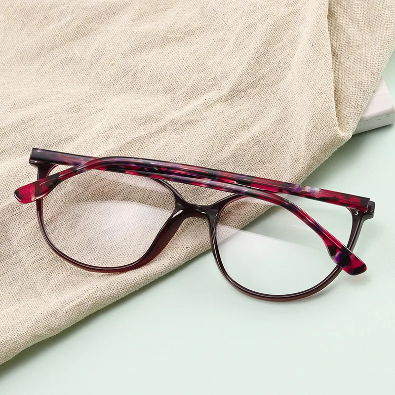 Women Transparent Round Spectacles Prescription Goggles Female Grade Designer Slingshot Hinge Corrective Glasses#CX-17013 |