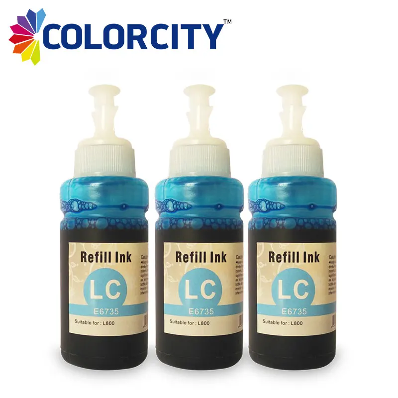 1 шт. 70 мл свет Cyan LC чернила T6735 Специальные краски для Epson L100 L111 L110 L200 L210 L201 L211 L220 l800