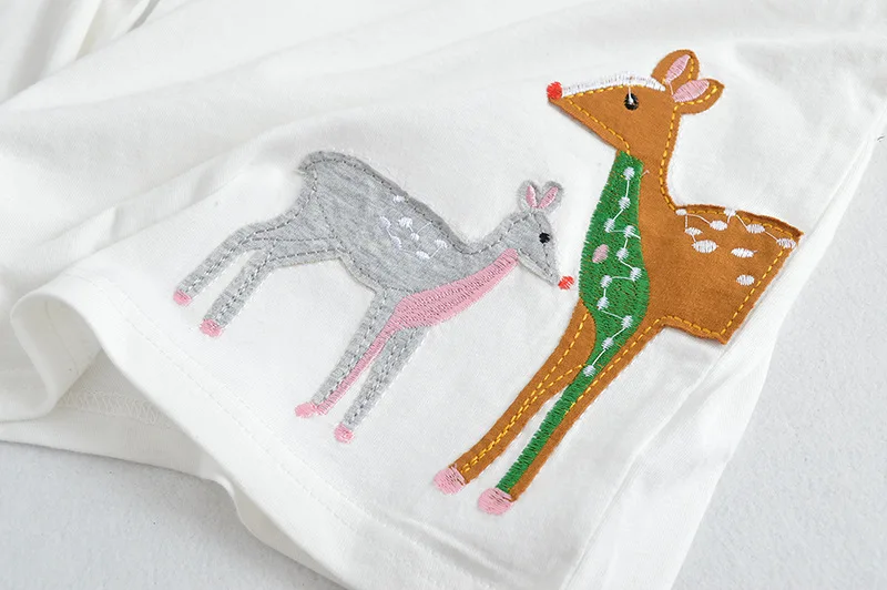 SAILEROAD Cotton Baby Kids Girl's Long Sleeve T Shirts Cartoon Animal Elk La camiseta Toddler Newborn Vestuario Shirt | Детская