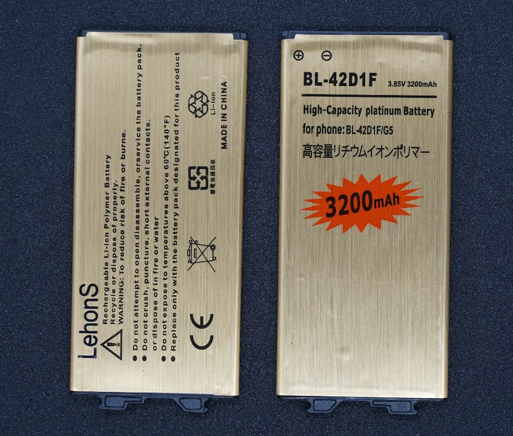 LehonS 2x3200 мАч BL 42D1F Золотой Сменный аккумулятор для телефона + универсальное