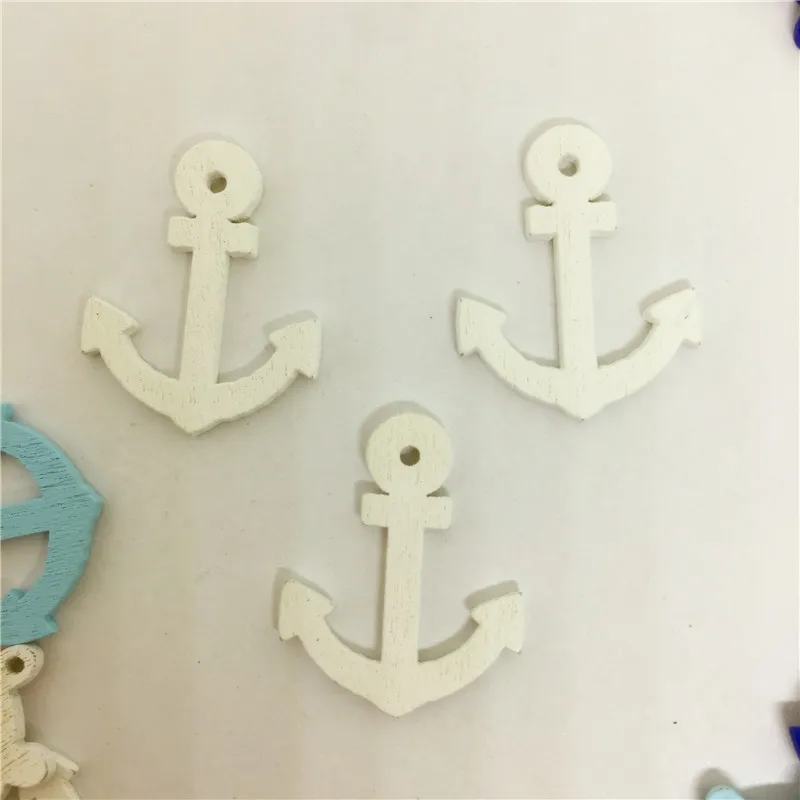 100 шт./лот Сделай Сам деревянное морское якорное колесо Ремесло Украшение для