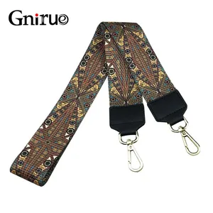 105 см красочные сменные ремни на плечо, съемные брезентовые ремни, Золотая Пряжка, металлические кошельки, аксессуары для сумок