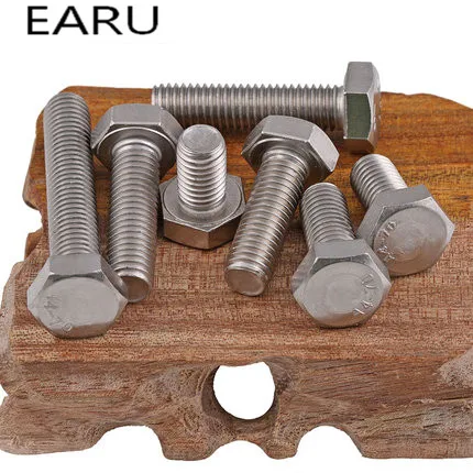 Болт-шестигранник DIN933 стандарта Rich размеров из нержавеющей стали 316 с гайкой, онлайн оптовая продажа от завода M6*10-M6*150.