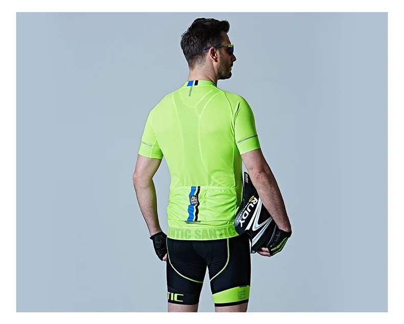 Santic велосипедная майка Мужская профессиональная команда MTB дорожный велосипед Джерси летняя дышащая анти-пот велосипедная Одежда Майо Ciclismo