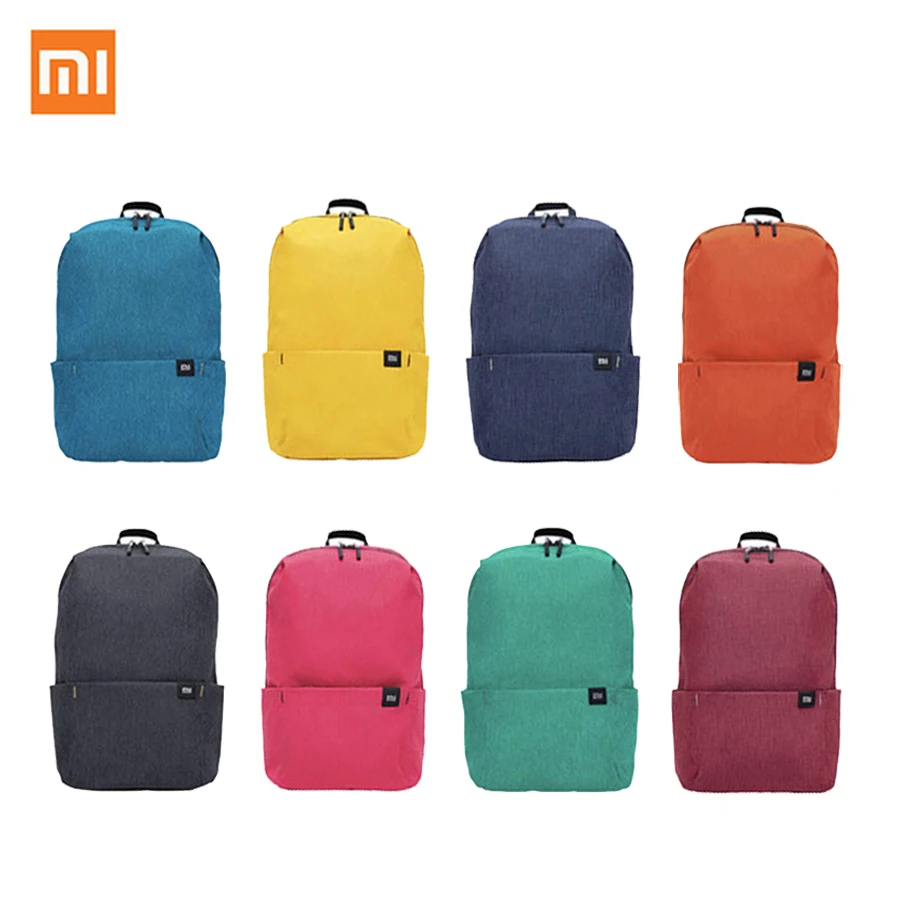 Оригинальный цветной рюкзак Xiaomi Mi 10л сумка небольшого размера наплечная