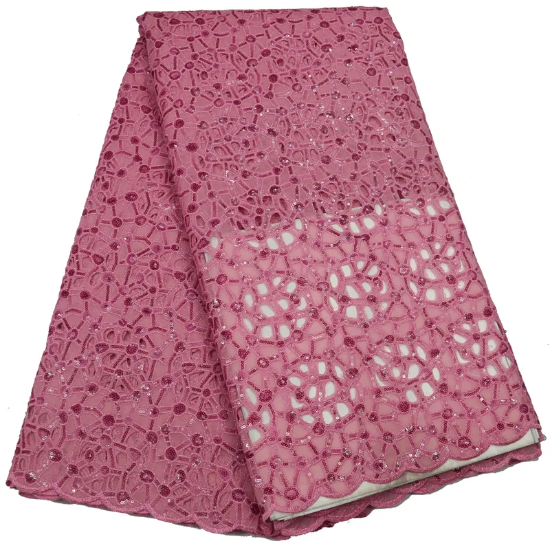 (5 ярдов/шт.) белая и серебряная африканская органза кружевная ткань ручной работы