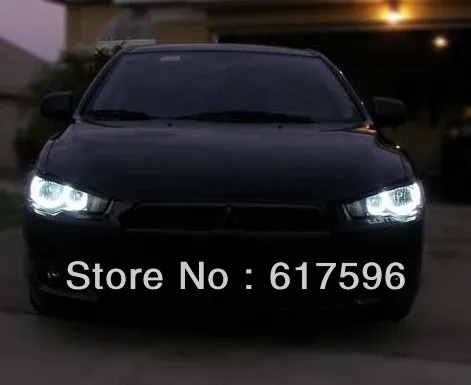 Супер яркий комплект для MITSUBISHI LANCER 08-10 Non Projector CCFL Angel Eyes с 4 кольцами и инвертором
