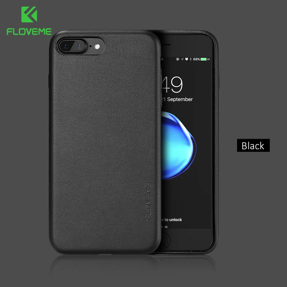 FLOVEME Phone Case For iPhone 6 6S 7 Plus Luxury PU Leather Full Coverage Back Shell 8 6s Coque | Мобильные телефоны и