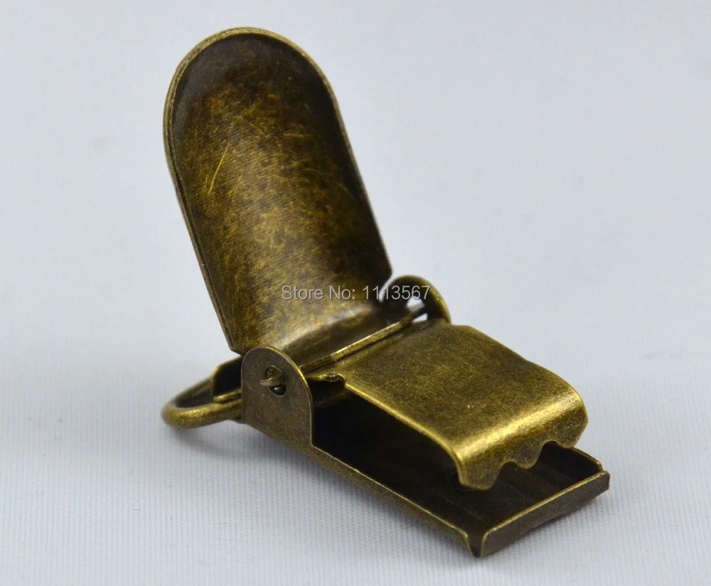 100 шт. Металлические Античные бронзовые зажимы на подтяжках Пряжка пошив одежды