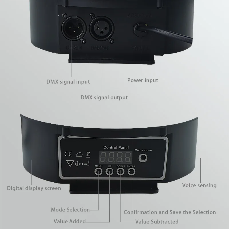 Светодиодный хрустальный Волшебный шар 9 цветов вечеринка DMX512 с дистанционным
