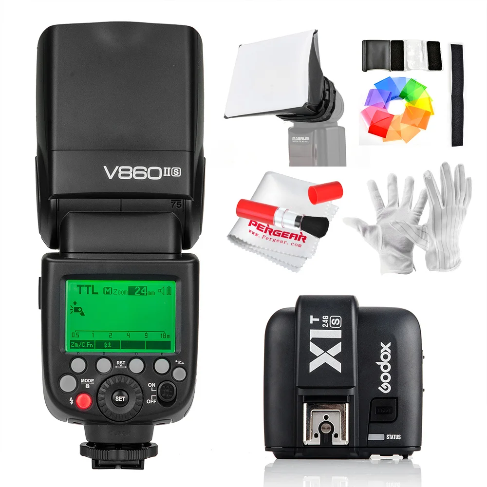 Godox V860II-S V860IIS ttl светодиодная вспышка Speedlite GN60 вспышка для фотокамер Speedlite HSS 1/8000 s литий-ионный аккумулятор Батарея& X1T-S rans mi т mi обуви(опционально) для sony