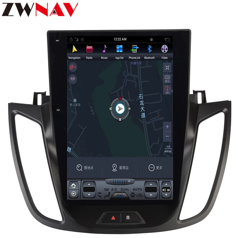 Tesla style 12," большой экран Android 7,1 Автомобильный gps навигационный головное устройство для Ford Kuga/Escape 2013+ радио Мультимедиа Стерео без dvd