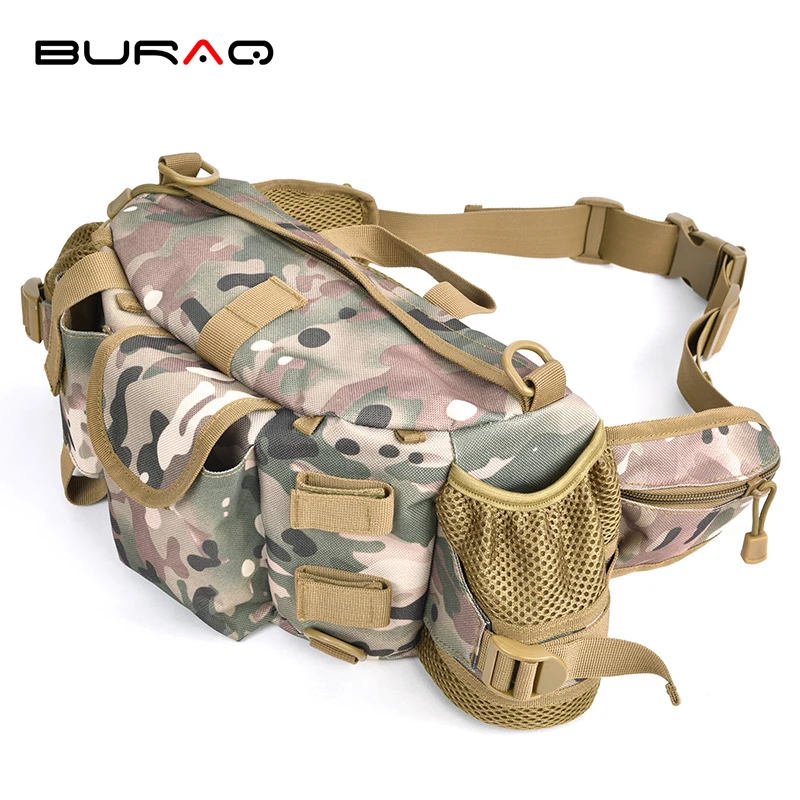 Нейлон 600D Многофункциональный Camo поясная сумка карман чехол для путешествий