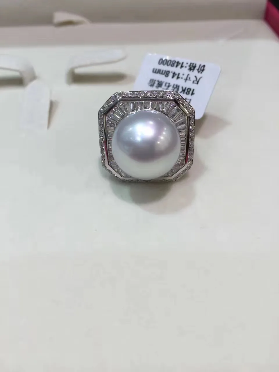 Кольцо из натурального жемчуга диаметром 14 15 мм|pearl ring|fine jewelrygold natural |