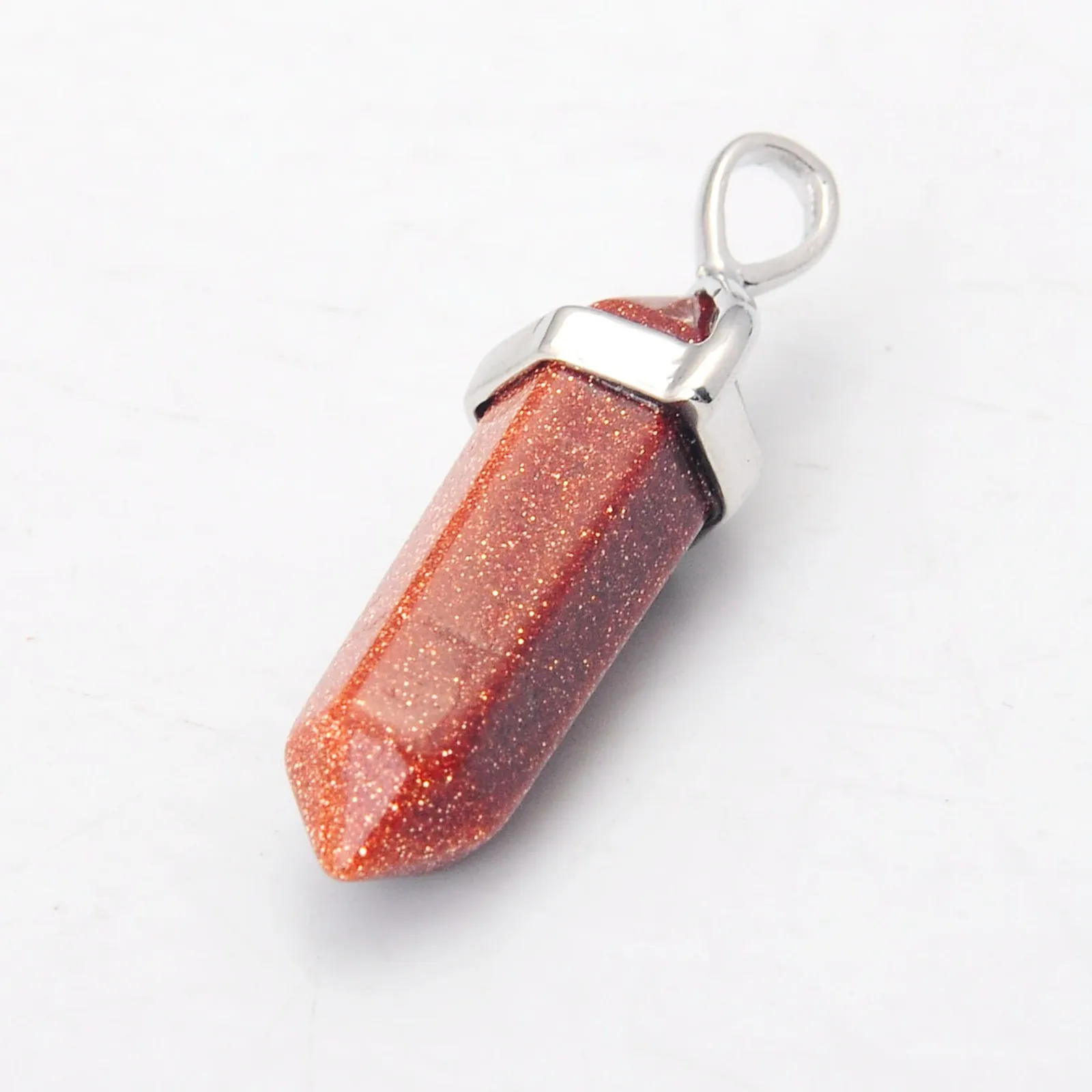 JOYA 2019 New Valentine's Day Gift Pendant Natural Stone Hexagonal Cone Crystal Ladies | Украшения и аксессуары