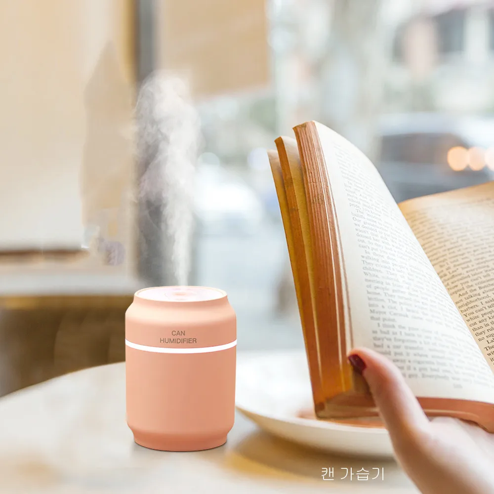 LED Creative Cans Humidifier USB Power Fan Night Light Trinity Portable Gift For Office And Bed Room | Лампы и освещение