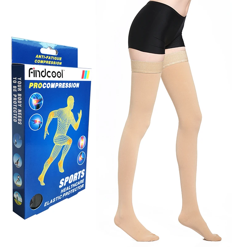 Findcool 15 21 мм рт. Ст. Компрессионные чулки для йоги с градиентом женские закрытым