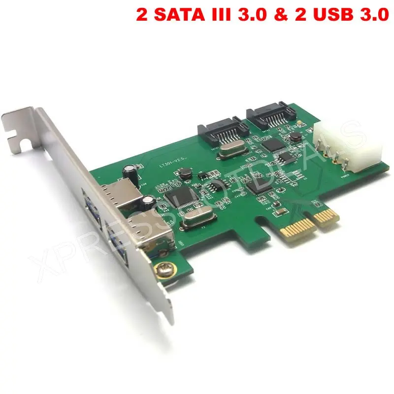 Адаптер PCI E Express 2 SATA III 3 0 и USB 0|sata iii|pci express2 sata |