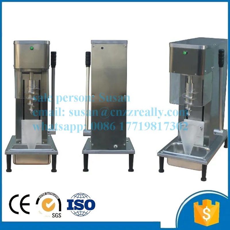 Настольная полуавтоматическая машина для Мороженое смешанные Руководство