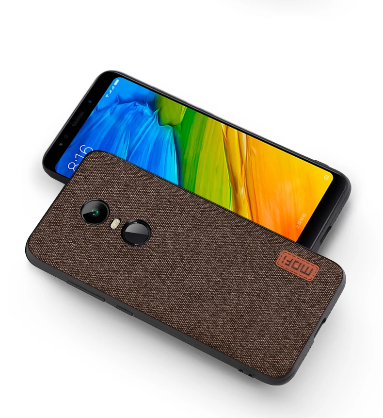 Чехол для xiaomi redmi 5 plus, чехол для MOFI xiaomi redmi 5, задний тканевый чехол для redmi 5 P, полный защитный чехол для redmi 5 plus, матовый чехол